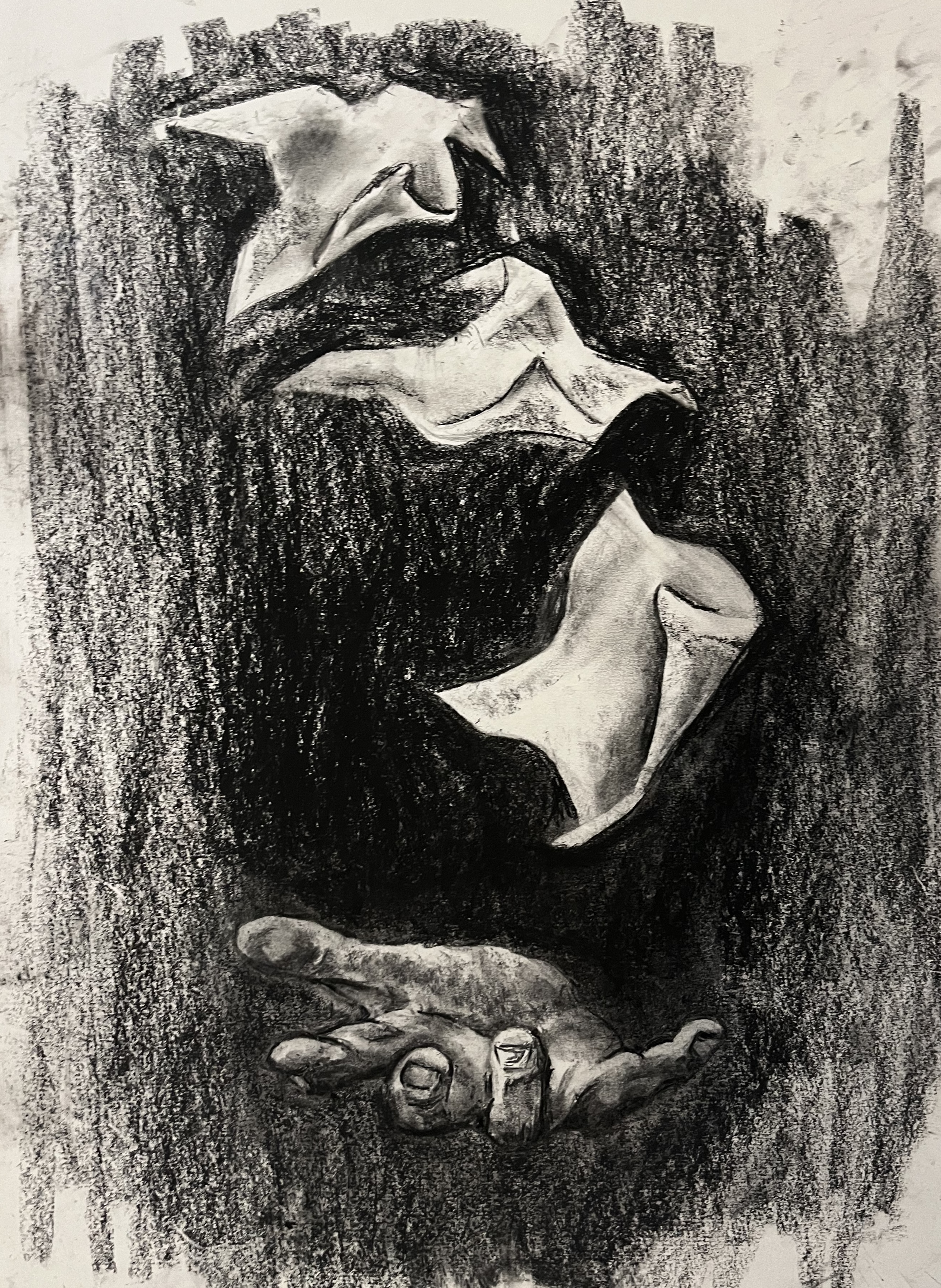 Dry media drawing by Haley Goetting