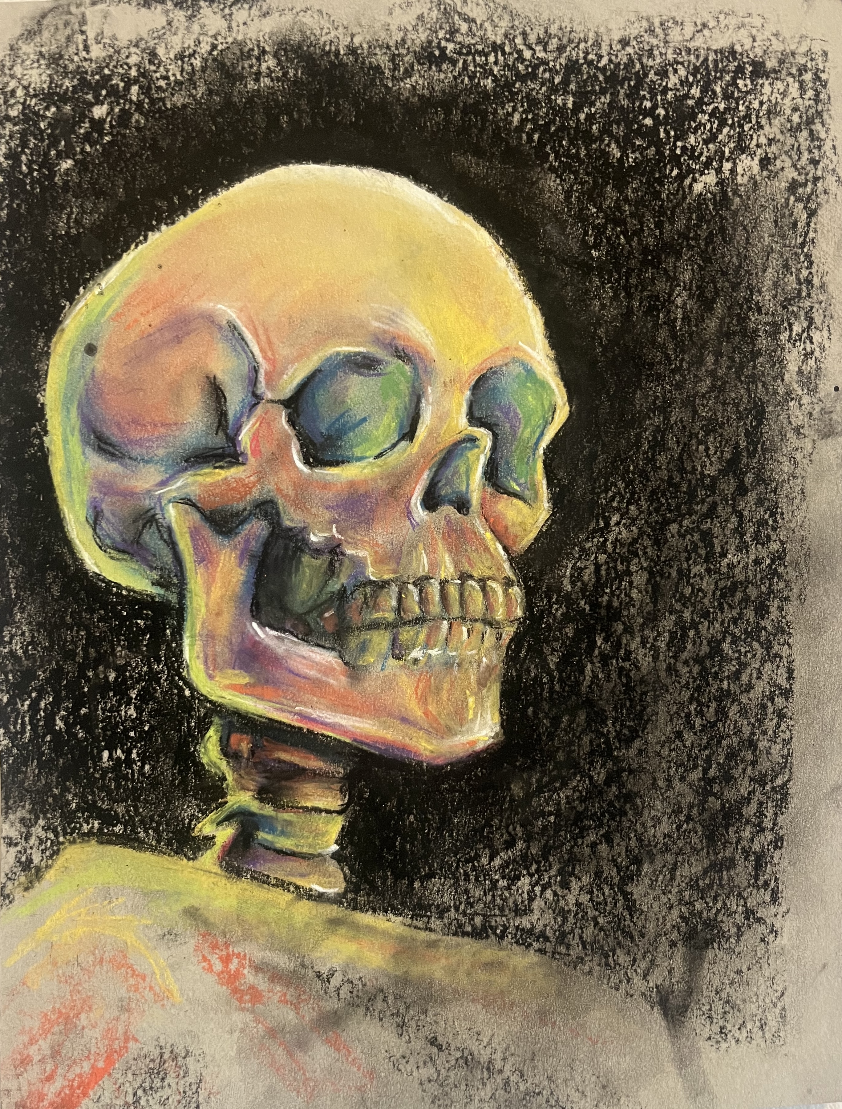 Dry media drawing by Haley Goetting