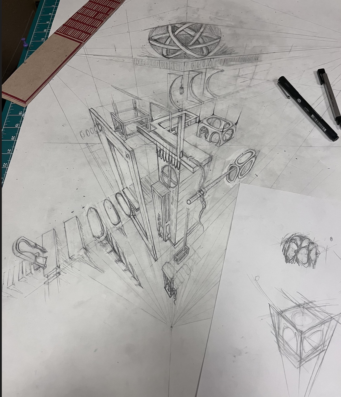 Escher core drawing by Haley Goetting