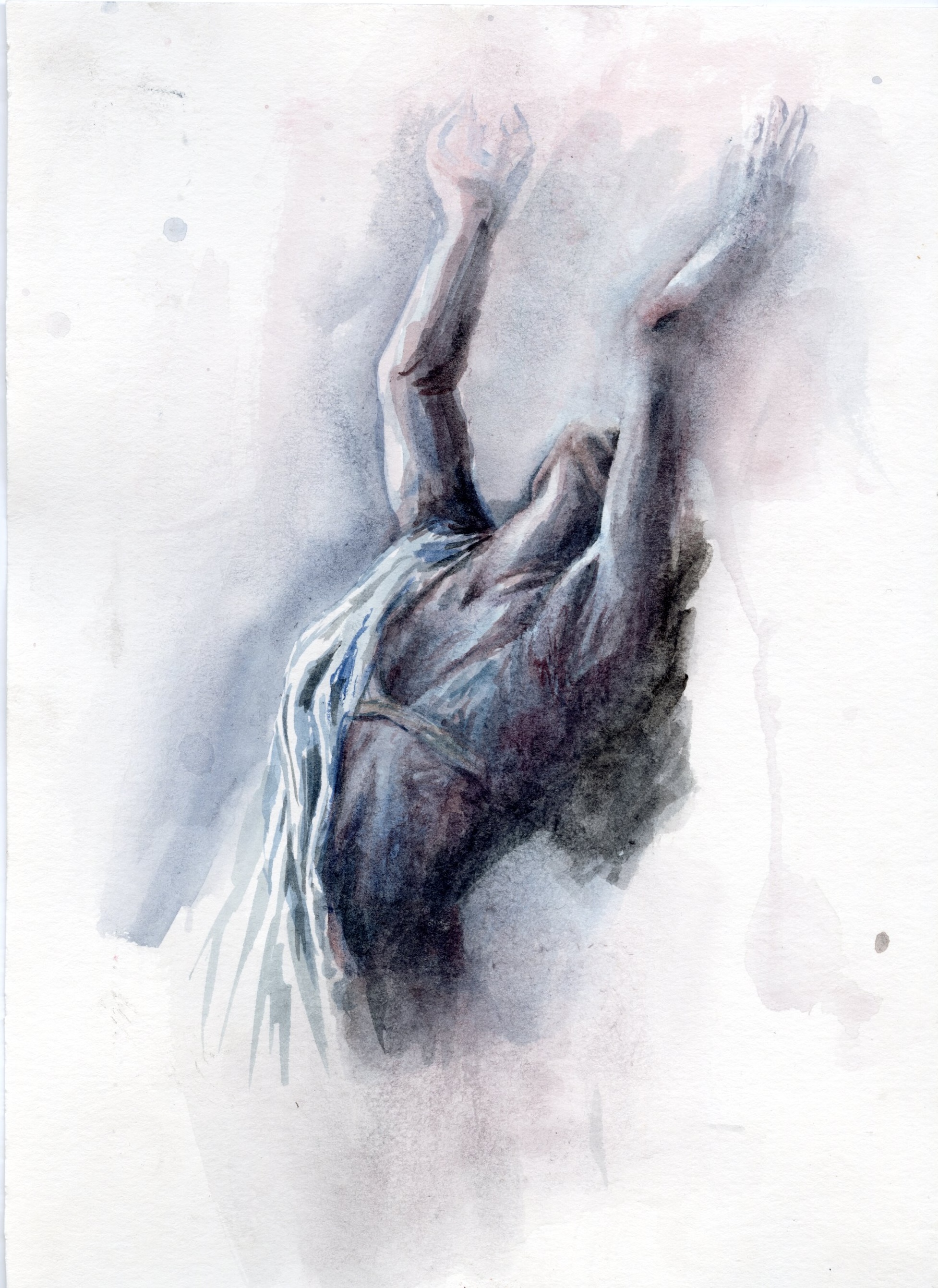 Watercolor Blackhole Blues by Haley Goetting